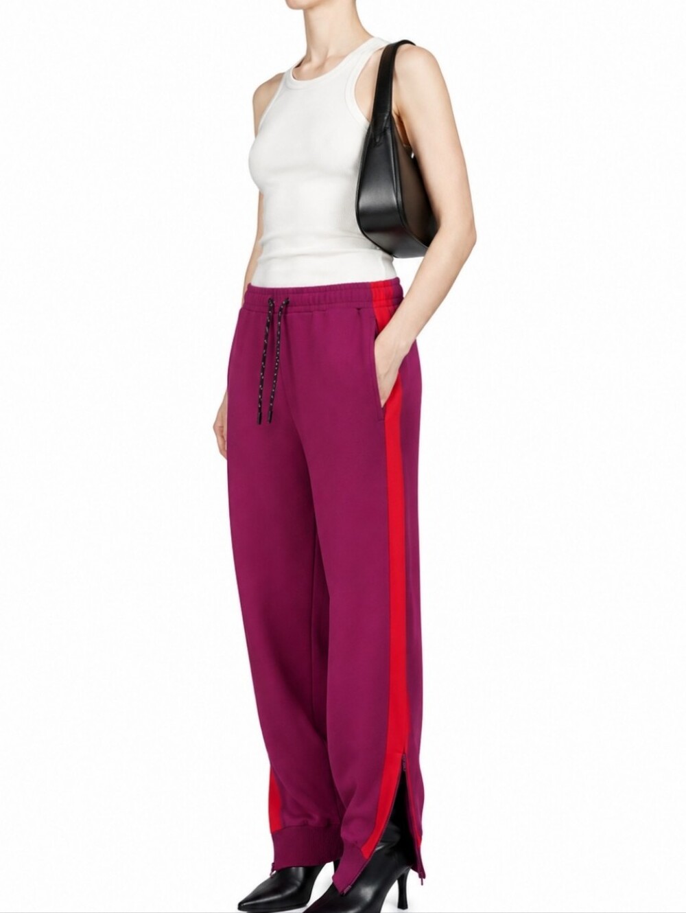 6397 STRIPED ZIP CUFF SWEATPANTS